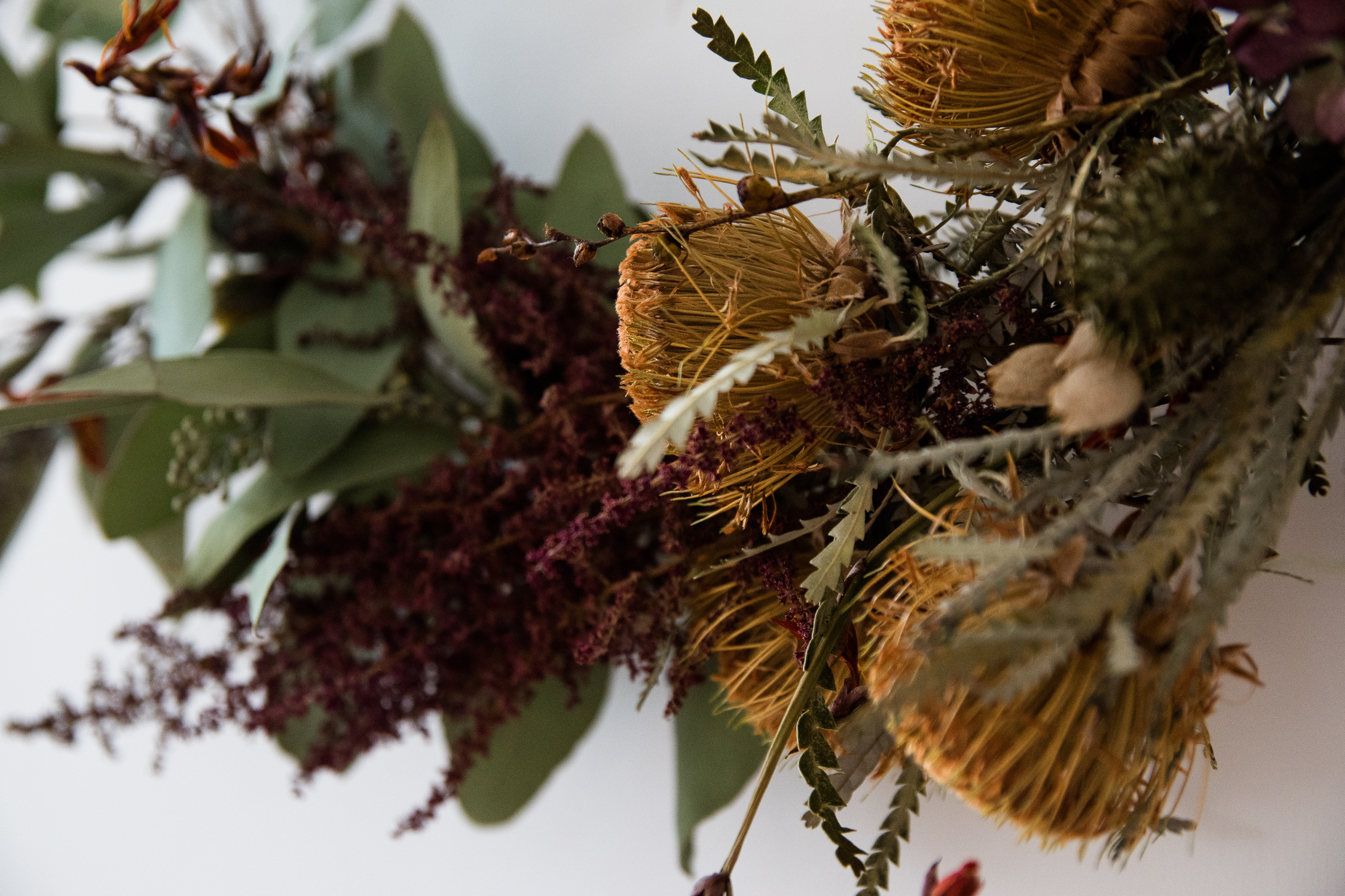 DIY Herbstkranz aus Blumenresten